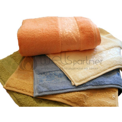 махровые полотенца с лого